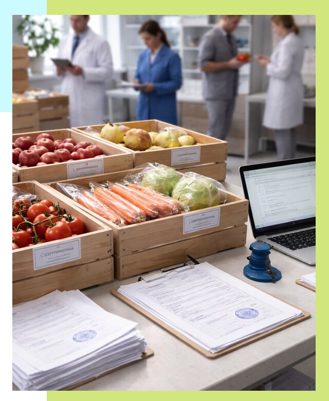 Сертификация овощей и фруктов в Краснодаре от 8771 р. | Алешин-Ксд