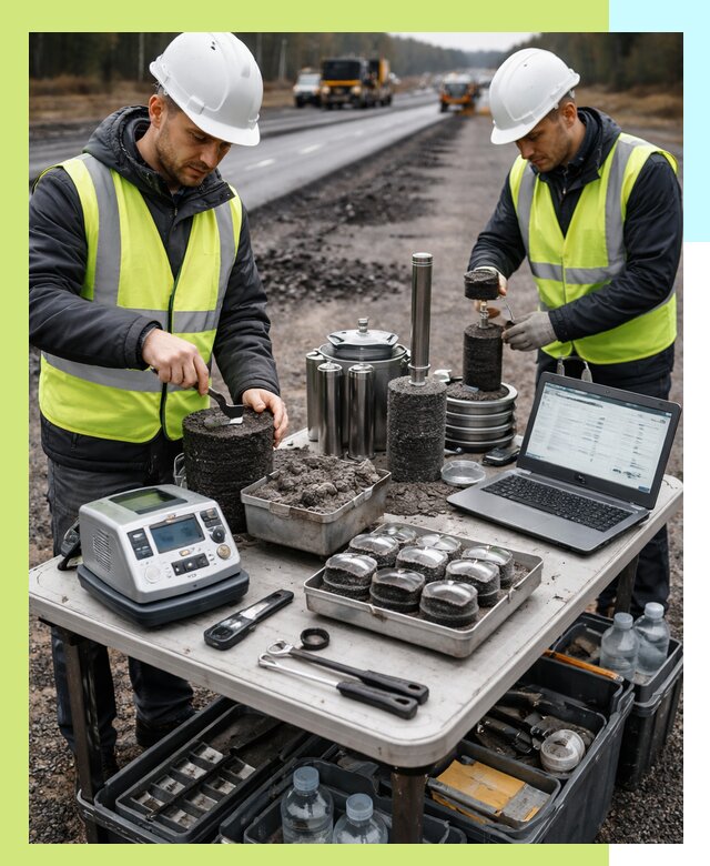 Сертификация асфальта: испытания и подтверждение в Краснодаре