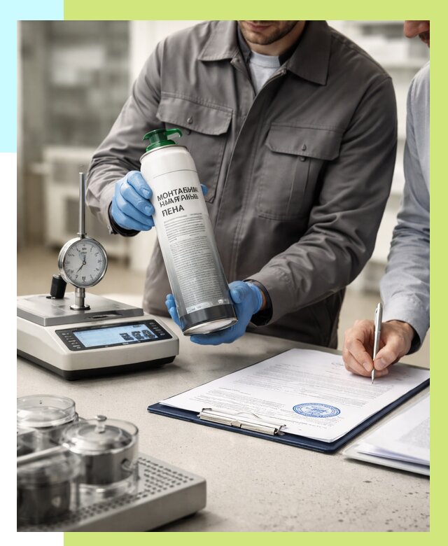 Сертификация монтажной пены в Краснодаре от 15479 р. | Алешин-Ксд