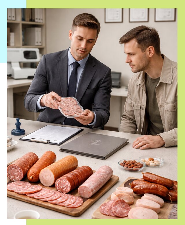 Сертификация колбасных изделий в Краснодаре от 7739 р. | Алешин-Ксд