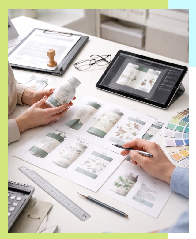 Профессиональная разработка дизайна и текста этикетки продукции в Краснодаре